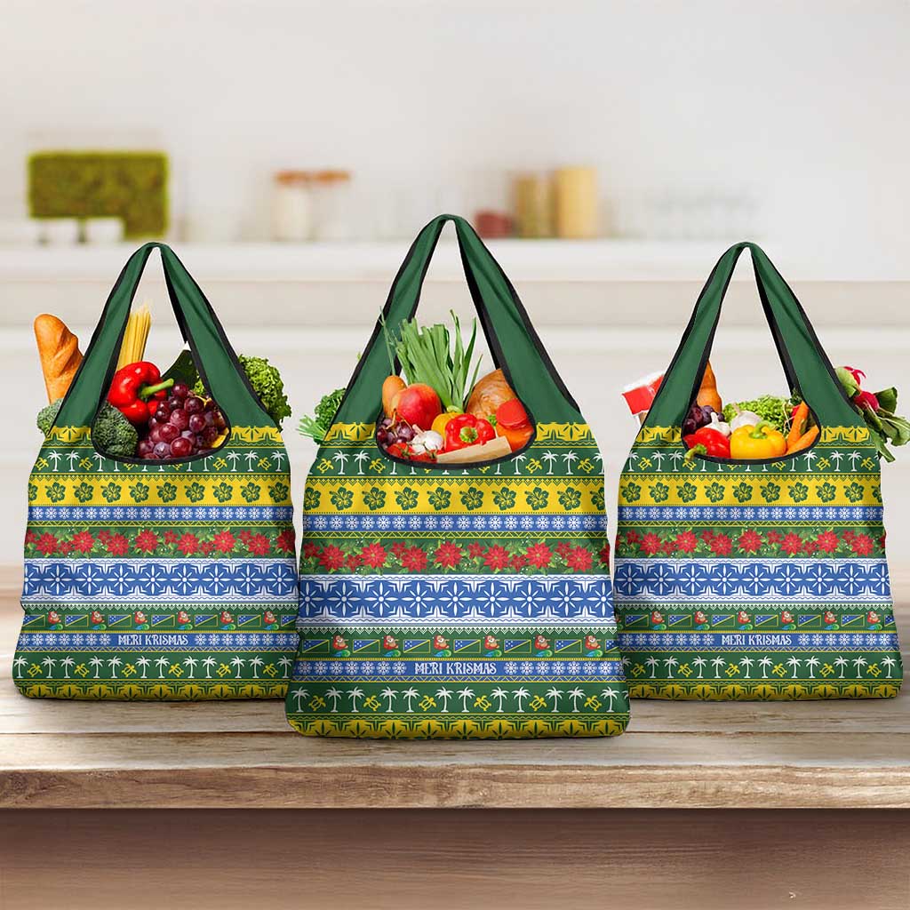 Solomon Islands Christmas Grocery Bag The Solomons Melanesian Meri Krismas - Polynesian Pride