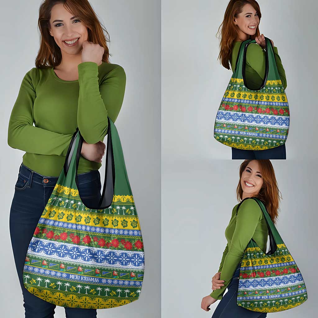Solomon Islands Christmas Grocery Bag The Solomons Melanesian Meri Krismas - Polynesian Pride
