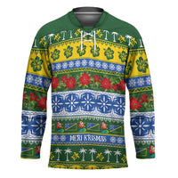 Solomon Islands Christmas Hockey Jersey The Solomons Melanesian Meri Krismas - Polynesian Pride