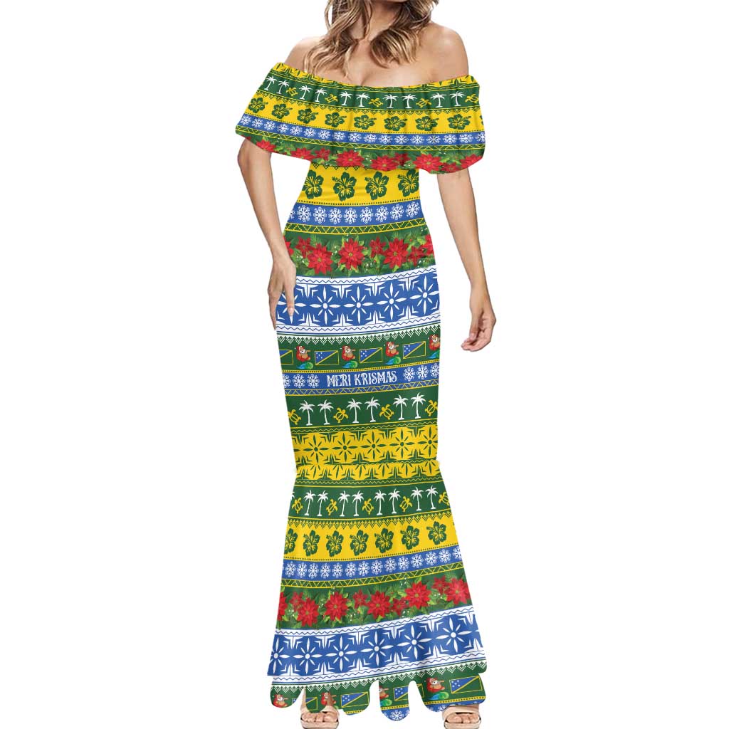 Solomon Islands Christmas Mermaid Dress The Solomons Melanesian Meri Krismas LT14 - Polynesian Pride
