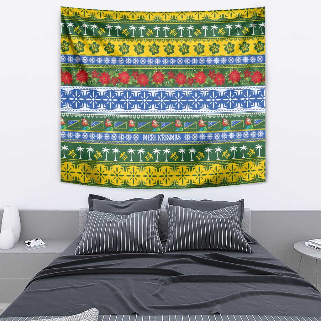 Solomon Islands Christmas Tapestry The Solomons Melanesian Meri Krismas - Polynesian Pride