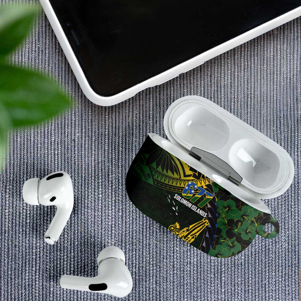 Solomon Islands AirPods Case 677 Proud Crocodile Melanesian Pattern - Polynesian Pride