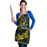 Solomon Islands Apron 677 Proud Crocodile Melanesian Pattern - Polynesian Pride