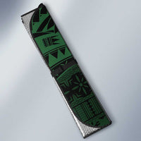 Solomon Islands Auto Sun Shade 677 Proud Crocodile Melanesian Pattern - Polynesian Pride