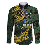 Solomon Islands Family Matching Mermaid Dress and Hawaiian Shirt 677 Proud Crocodile Melanesian Pattern - Polynesian Pride