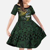 Solomon Islands Family Matching Summer Maxi Dress and Hawaiian Shirt 677 Proud Crocodile Melanesian Pattern - Polynesian Pride