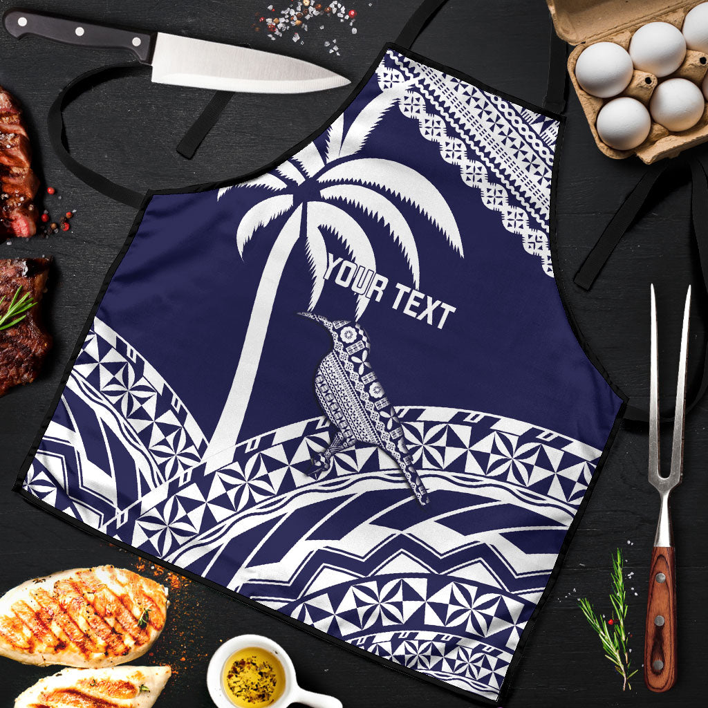Nadi Fiji 2026 Rugby Custom Apron Kikau Fijian Tapa Pattern LT14 Navy Blue - Polynesian Pride