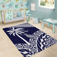 Nadi Fiji 2026 Rugby Custom Area Rug Kikau Fijian Tapa Pattern LT14 - Polynesian Pride