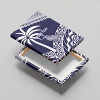 Nadi Fiji 2026 Rugby Custom Canvas Wall Art Kikau Fijian Tapa Pattern LT14 - Polynesian Pride
