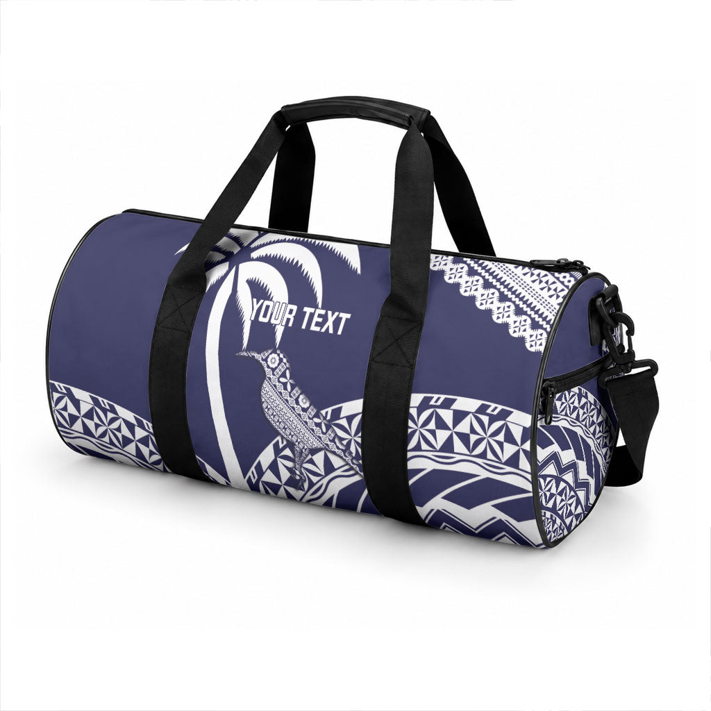 Nadi Fiji 2026 Rugby Custom Duffle Bag Kikau Fijian Tapa Pattern LT14 - Polynesian Pride