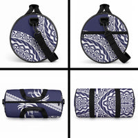 Nadi Fiji 2026 Rugby Custom Duffle Bag Kikau Fijian Tapa Pattern LT14 - Polynesian Pride