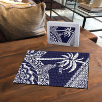 Nadi Fiji 2026 Rugby Custom Puzzle Kikau Fijian Tapa Pattern LT14 - Polynesian Pride
