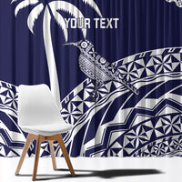 Nadi Fiji 2026 Rugby Custom Window Curtain Kikau Fijian Tapa Pattern LT14 - Polynesian Pride