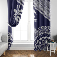 Nadi Fiji 2026 Rugby Custom Window Curtain Kikau Fijian Tapa Pattern LT14 - Polynesian Pride