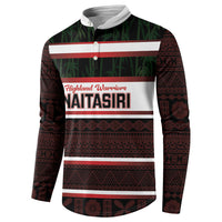 Naitasiri Fiji 2026 Rugby Custom Button Sweatshirt Highland Warriors Fijian Tapa Pattern LT14 - Polynesian Pride