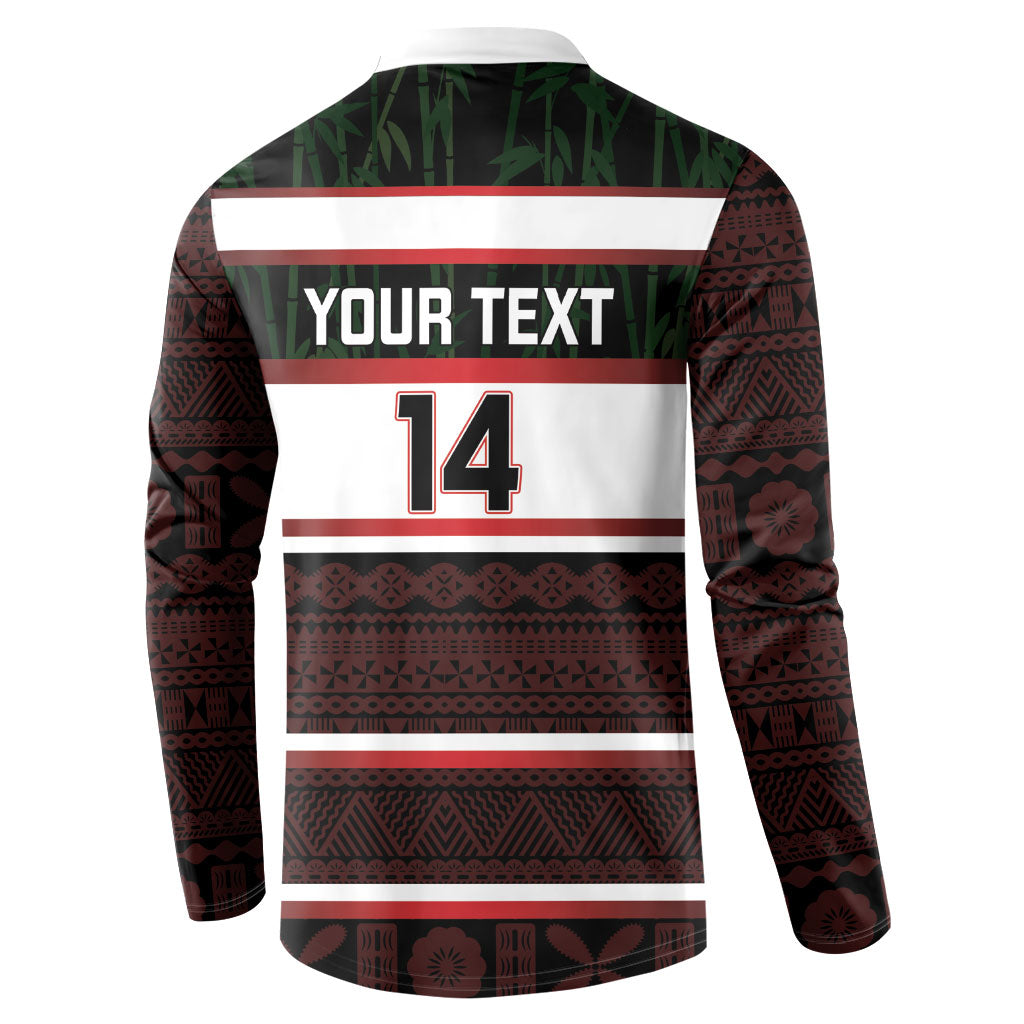 Naitasiri Fiji 2026 Rugby Custom Button Sweatshirt Highland Warriors Fijian Tapa Pattern LT14 - Polynesian Pride