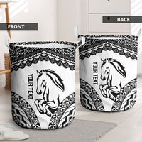 Nadroga Fiji 2026 Rugby Custom Laundry Basket Stallion Fijian Tapa Pattern LT14 - Polynesian Pride