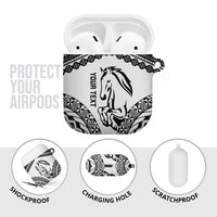 Nadroga Fiji 2026 Rugby Custom AirPods Case Stallion Fijian Tapa Pattern LT14 - Polynesian Pride