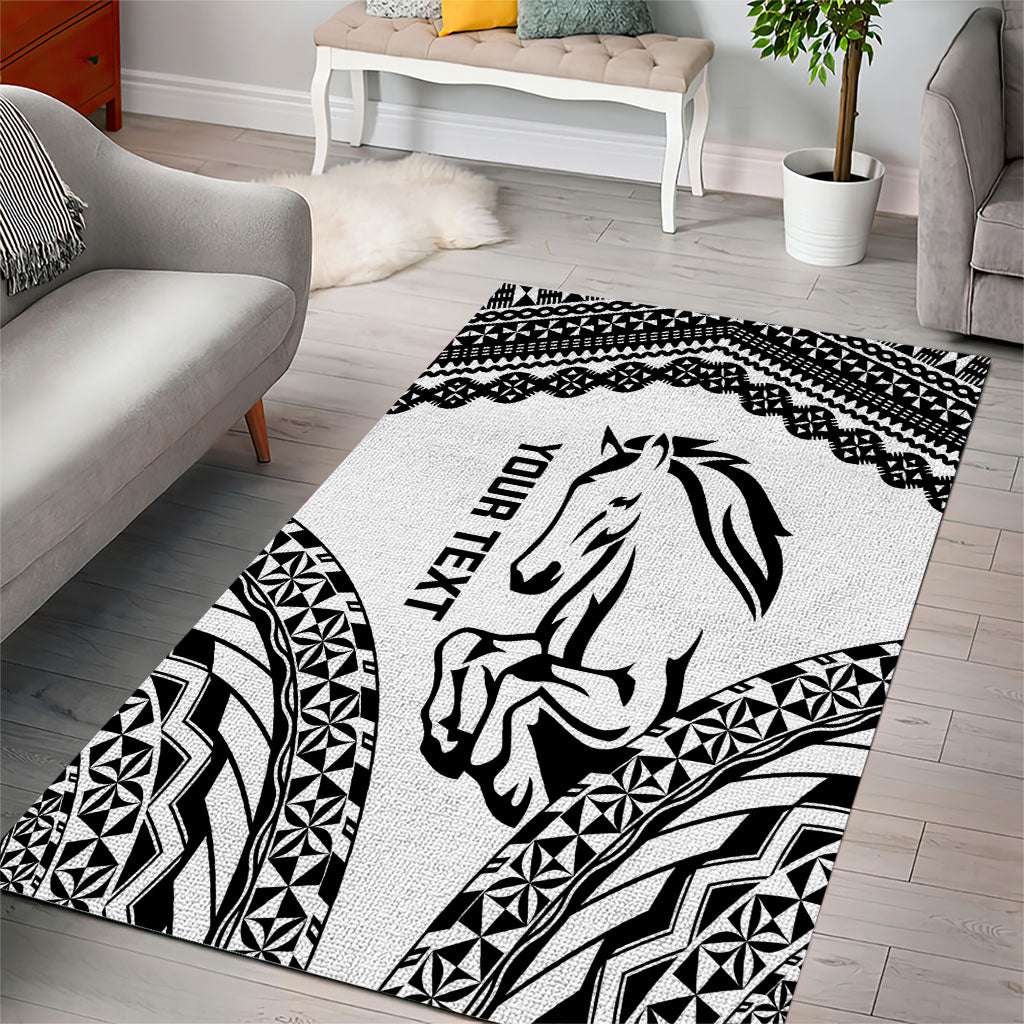 Nadroga Fiji 2026 Rugby Custom Area Rug Stallion Fijian Tapa Pattern LT14 - Polynesian Pride