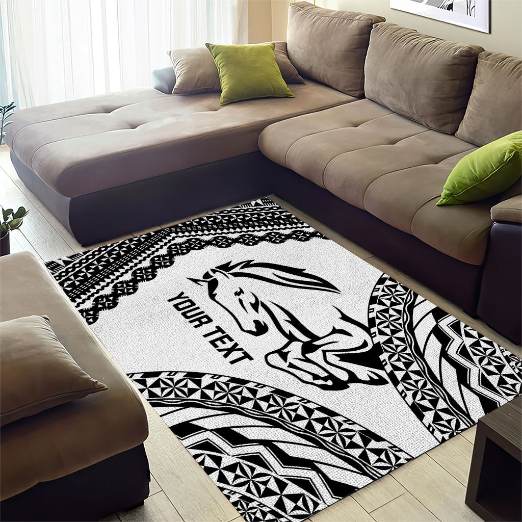 Nadroga Fiji 2026 Rugby Custom Area Rug Stallion Fijian Tapa Pattern LT14 - Polynesian Pride