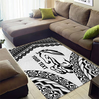 Nadroga Fiji 2026 Rugby Custom Area Rug Stallion Fijian Tapa Pattern LT14 - Polynesian Pride