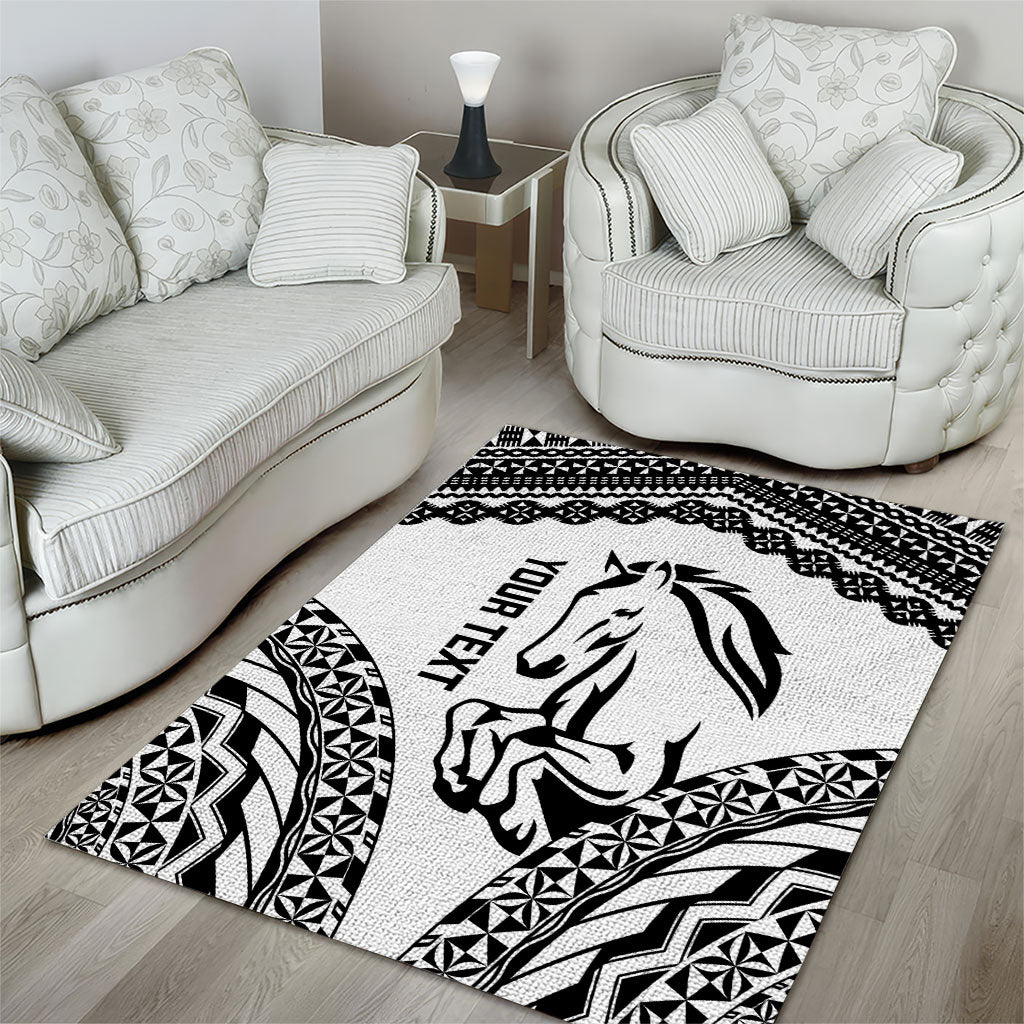 Nadroga Fiji 2026 Rugby Custom Area Rug Stallion Fijian Tapa Pattern LT14 - Polynesian Pride