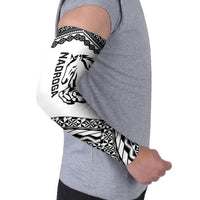 Nadroga Fiji 2026 Rugby Custom Arm Sleeves Stallion Fijian Tapa Pattern LT14 - Polynesian Pride