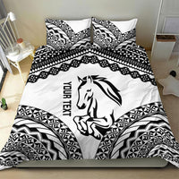 Nadroga Fiji 2026 Rugby Custom Bedding Set Stallion Fijian Tapa Pattern LT14 - Polynesian Pride