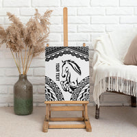 Nadroga Fiji 2026 Rugby Custom Canvas Wall Art Stallion Fijian Tapa Pattern LT14 - Polynesian Pride