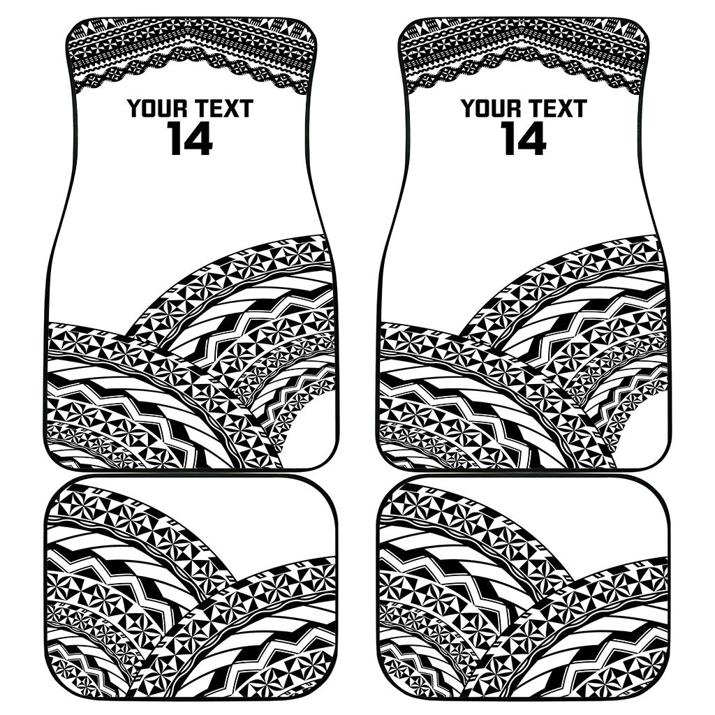 Nadroga Fiji 2026 Rugby Custom Car Mats Stallion Fijian Tapa Pattern LT14 - Polynesian Pride