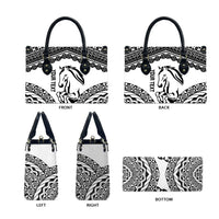 Nadroga Fiji 2026 Rugby Custom Leather Bag Stallion Fijian Tapa Pattern LT14 - Polynesian Pride