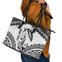 Nadroga Fiji 2026 Rugby Custom Leather Tote Bag Stallion Fijian Tapa Pattern LT14 - Polynesian Pride