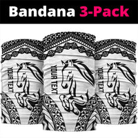 Nadroga Fiji 2026 Rugby Custom Neck Gaiter Stallion Fijian Tapa Pattern LT14 package One Size: 25*50cm White - Polynesian Pride