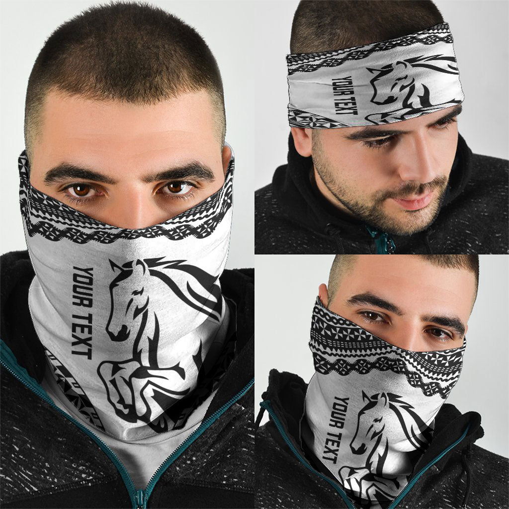 Nadroga Fiji 2026 Rugby Custom Neck Gaiter Stallion Fijian Tapa Pattern LT14 - Polynesian Pride