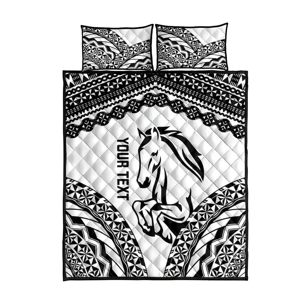 Nadroga Fiji 2026 Rugby Custom Quilt Bed Set Stallion Fijian Tapa Pattern LT14 - Polynesian Pride