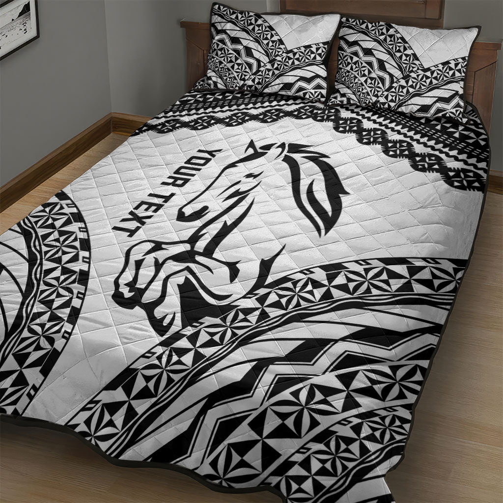 Nadroga Fiji 2026 Rugby Custom Quilt Bed Set Stallion Fijian Tapa Pattern LT14 - Polynesian Pride