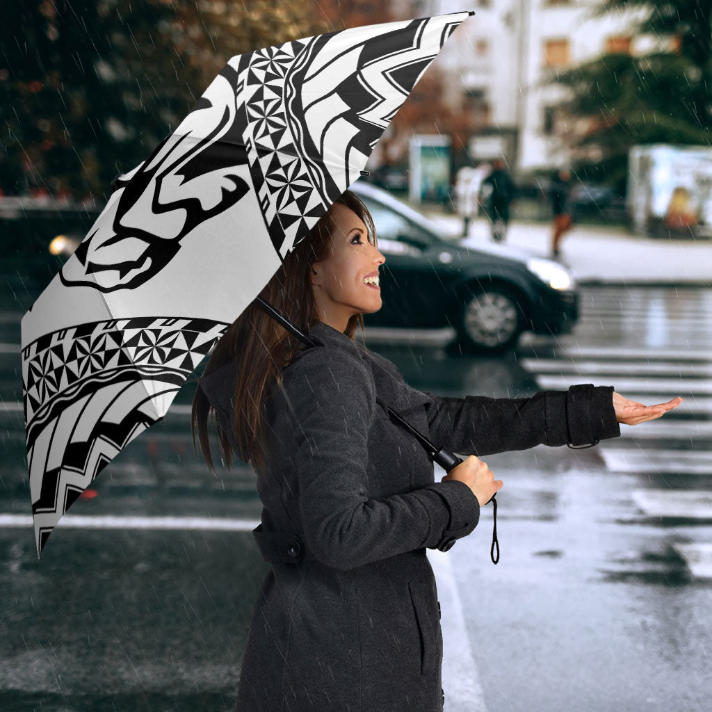 Nadroga Fiji 2026 Rugby Custom Umbrella Stallion Fijian Tapa Pattern LT14 - Polynesian Pride