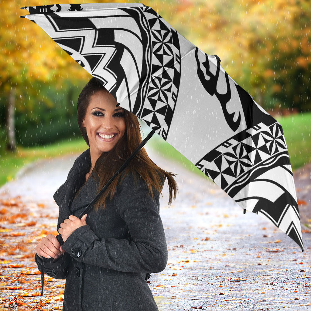 Nadroga Fiji 2026 Rugby Custom Umbrella Stallion Fijian Tapa Pattern LT14 - Polynesian Pride