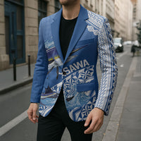 Yasawa Fiji 2026 Rugby Custom Blazer Marlin Fijian Tapa Pattern LT14 - Polynesian Pride