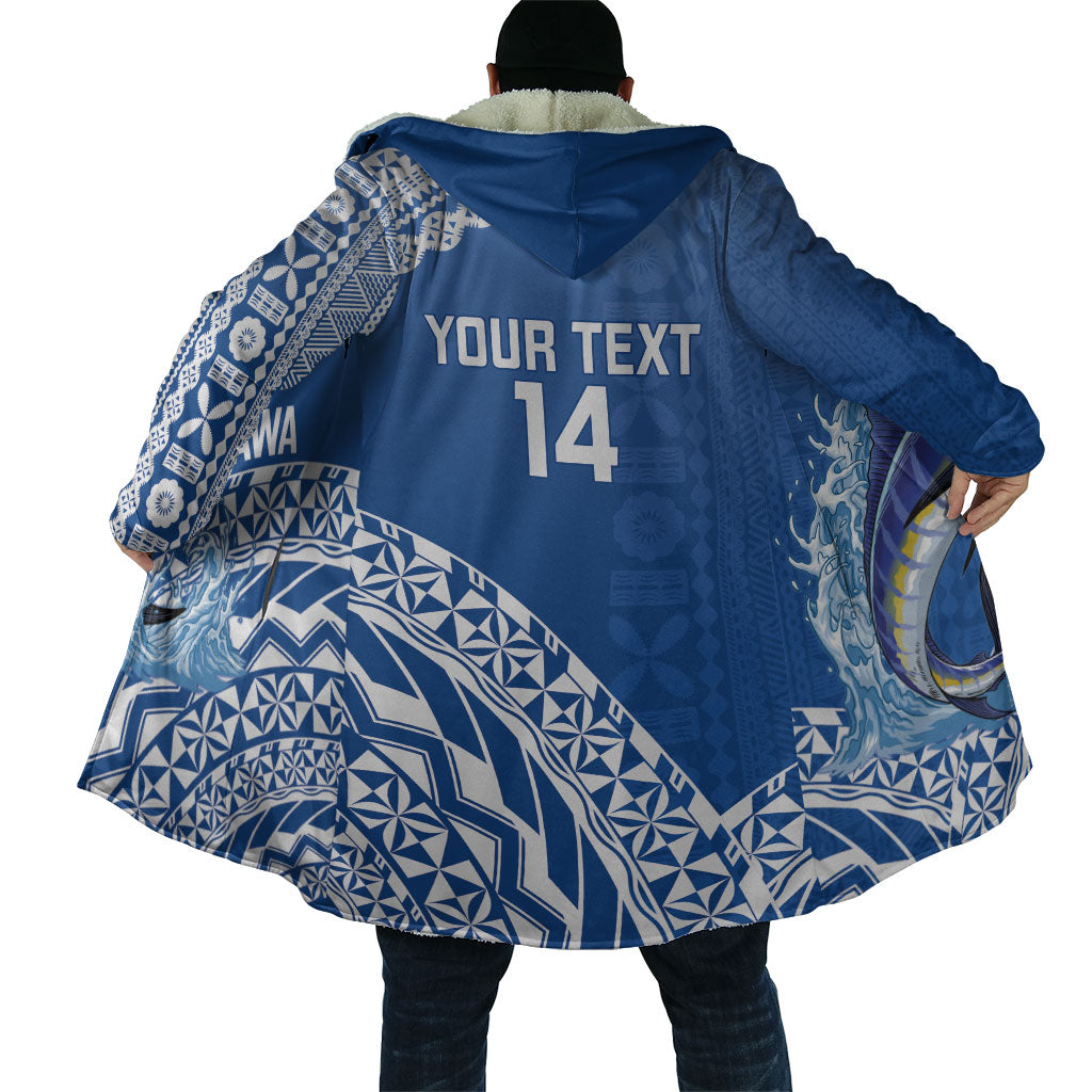 Yasawa Fiji 2026 Rugby Custom Cloak Marlin Fijian Tapa Pattern LT14 - Polynesian Pride