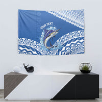 Yasawa Fiji 2026 Rugby Custom Tapestry Marlin Fijian Tapa Pattern LT14 - Polynesian Pride