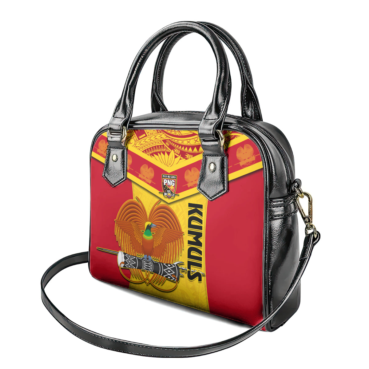 Papua New Guinea Rugby Shoulder Handbag 2023 Go Kumuls Pacific Dynamic Style LT14 - Polynesian Pride