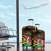 Vanuatu Unity Day Luggage Cover 29 November Coat Of Arms With Flag Style LT14 - Polynesian Pride