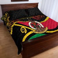 Vanuatu Unity Day Quilt Bed Set 29 November Coat Of Arms With Flag Style LT14 - Polynesian Pride