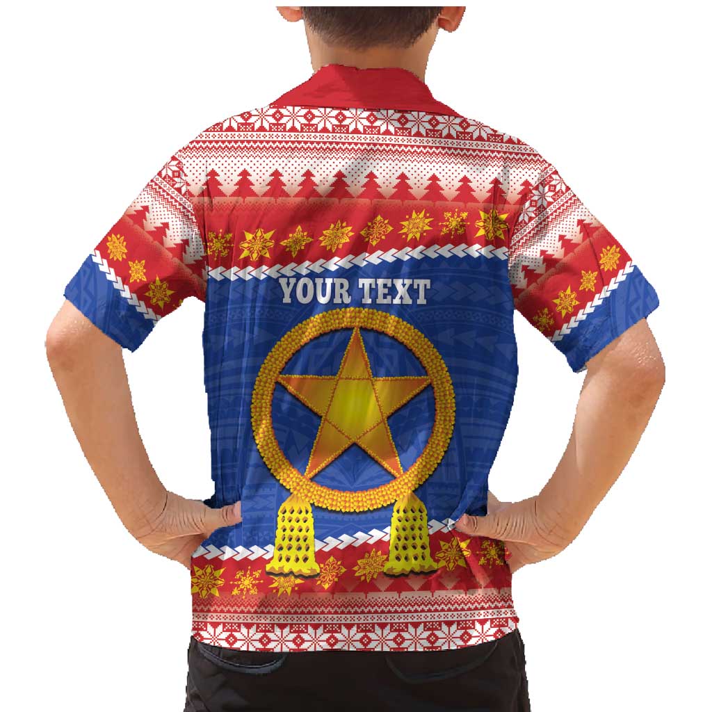 Personalized The Philippines Christmas Family Matching Mermaid Dress and Hawaiian Shirt Pilipinas Parol - Maligayang Pasko! LT14 - Polynesian Pride