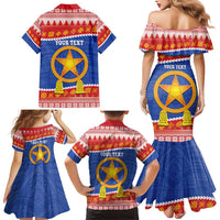 Personalized The Philippines Christmas Family Matching Mermaid Dress and Hawaiian Shirt Pilipinas Parol - Maligayang Pasko! LT14 - Polynesian Pride