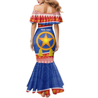 Personalized The Philippines Christmas Family Matching Mermaid Dress and Hawaiian Shirt Pilipinas Parol - Maligayang Pasko! LT14 - Polynesian Pride
