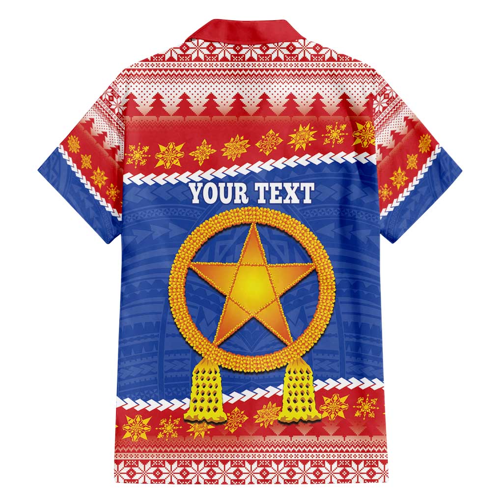 Personalized The Philippines Christmas Family Matching Off Shoulder Maxi Dress and Hawaiian Shirt Pilipinas Parol - Maligayang Pasko! LT14 - Polynesian Pride