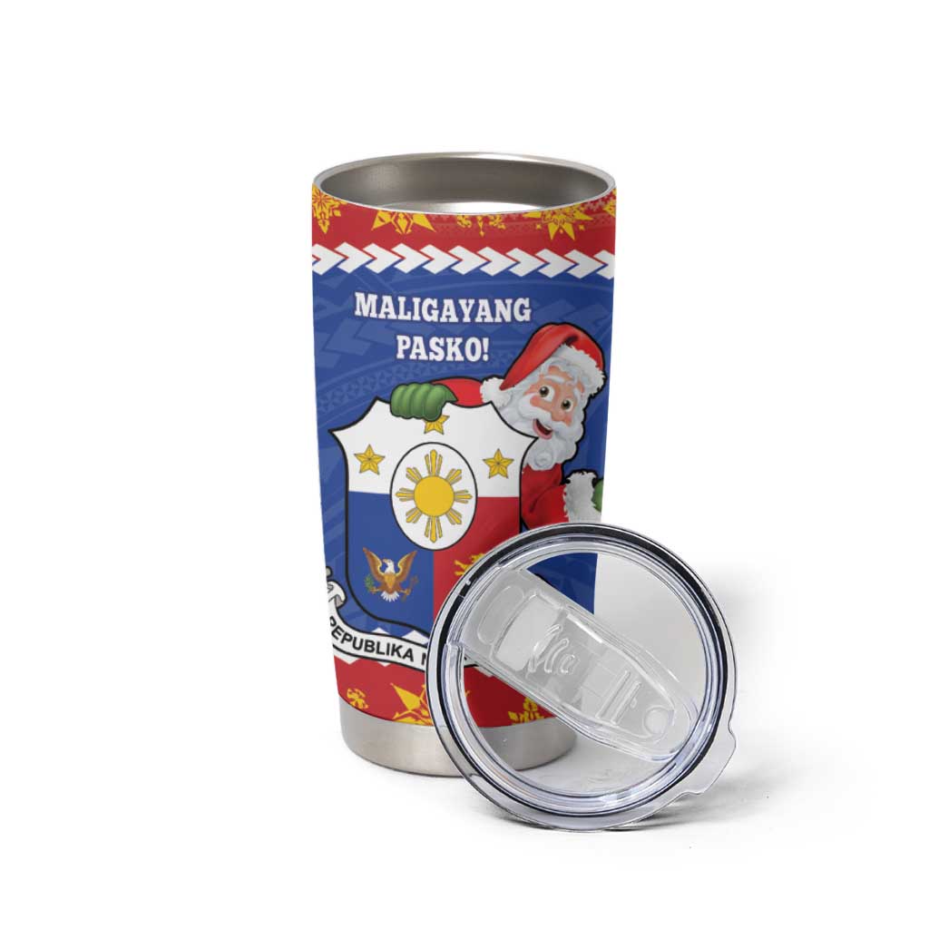 Personalized The Philippines Christmas Tumbler Cup Pilipinas Parol - Maligayang Pasko!