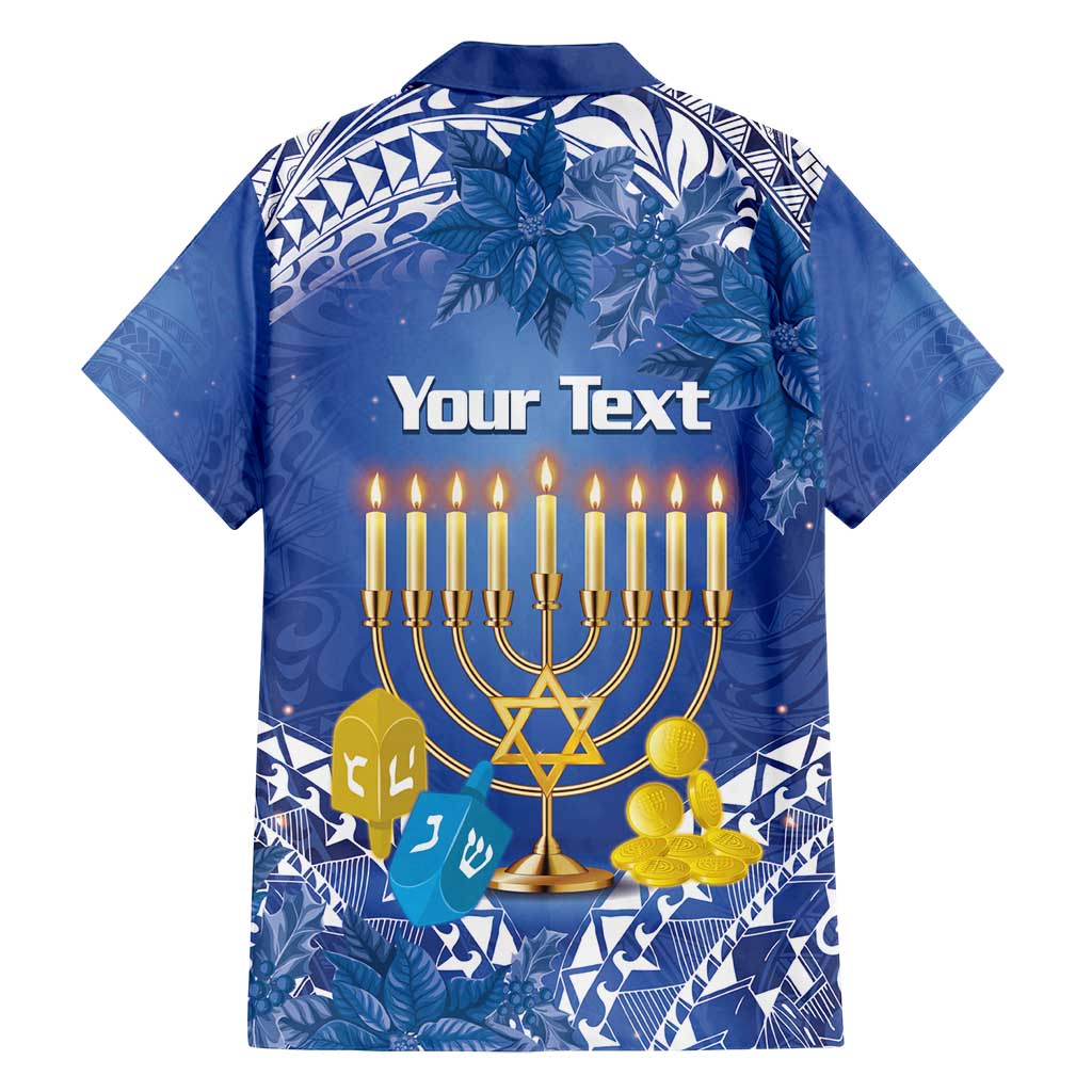 Personalised Hanukkah Jewish Festival Family Matching Tank Maxi Dress and Hawaiian Shirt It's Lit - Polynesian Pattern LT14 - Polynesian Pride